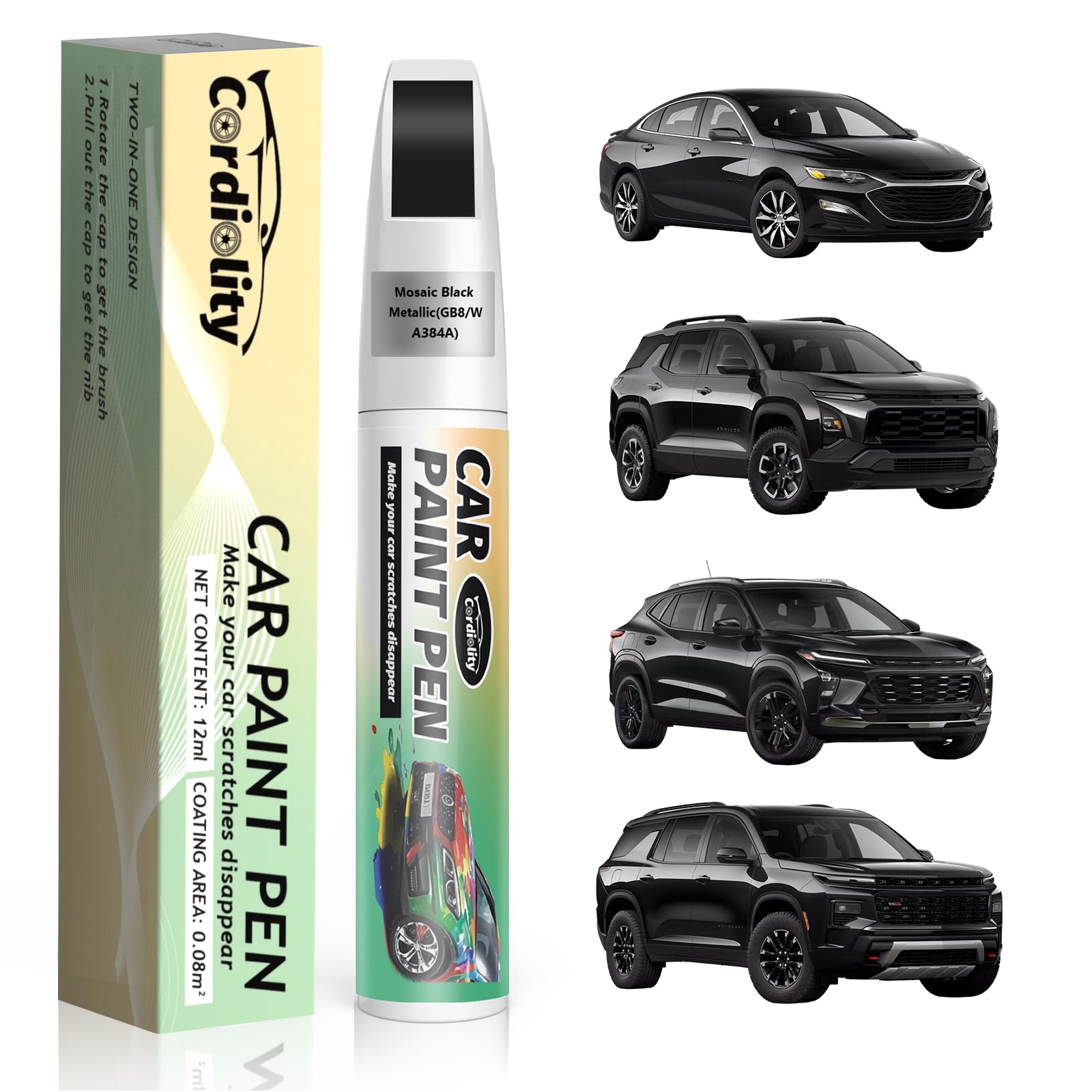 Amazon.com: Car Touch Up Paint Mosaic Black Metallic(GB8/WA384A